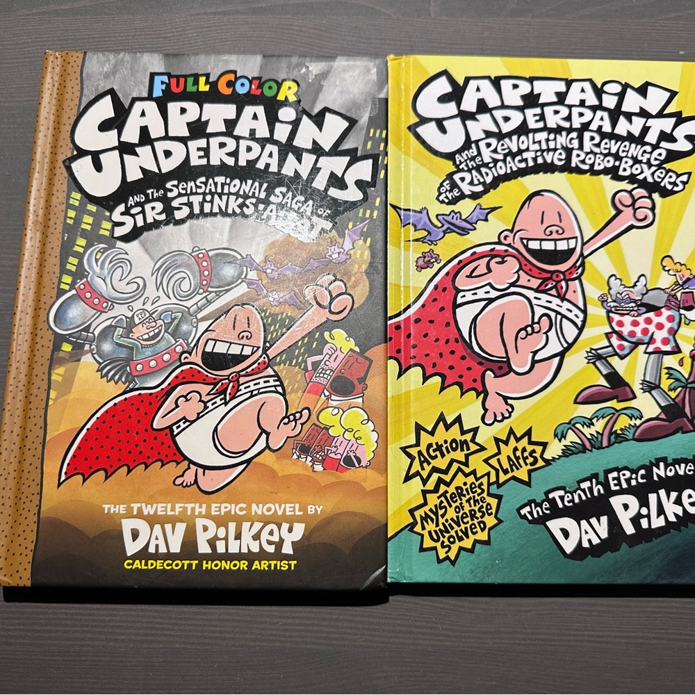 Captain Underpants Hardcover Books